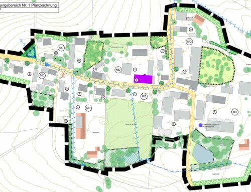Bekanntmachung über die Auslegung des Entwurfs zur Aufstellung eines Bebauungsplans für den Ortsteil Loipfing