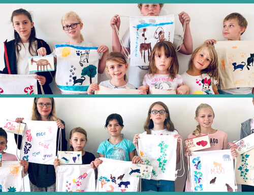 Kinder wurden zu Designern im Oberbergkirchner Ferienprogramm