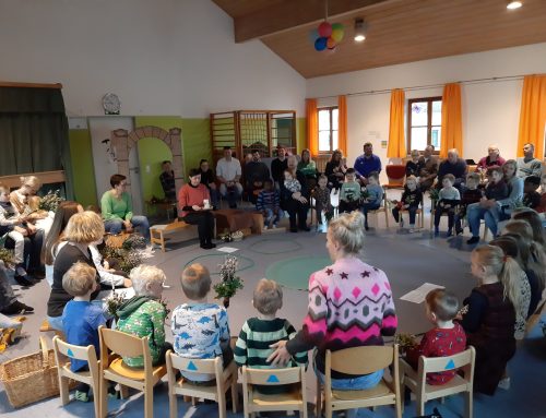 Palmsonntag von der Kinderkirche in Schönberg gefeiert