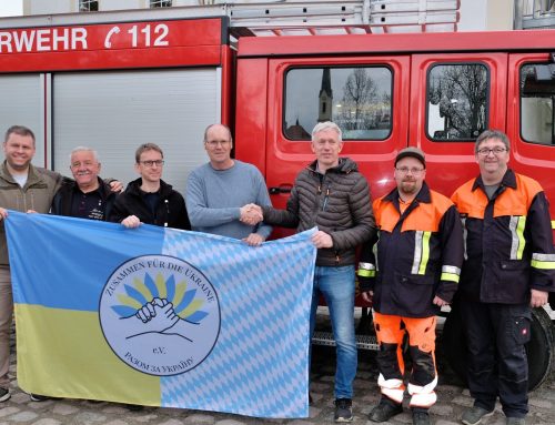 Feuerwehrfahrzeug aus Zangberg in die Ukraine überführt
